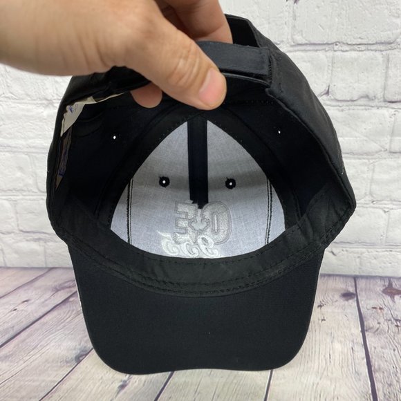 Vintage Baseball Hat Cap Strap Back Black Gray OE 955 Alberta Embroidered Logo - Picture 7 of 9